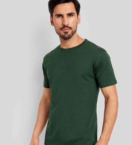Unisex Regular Solid T-Shirt - Bottle Green