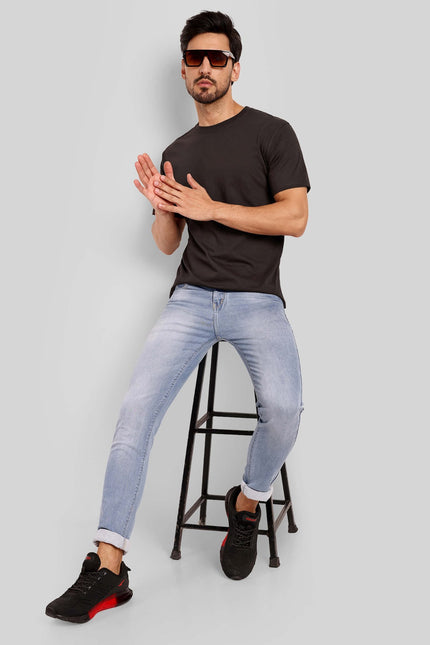 Unisex Regular Solid T-Shirt - Coffee Brown