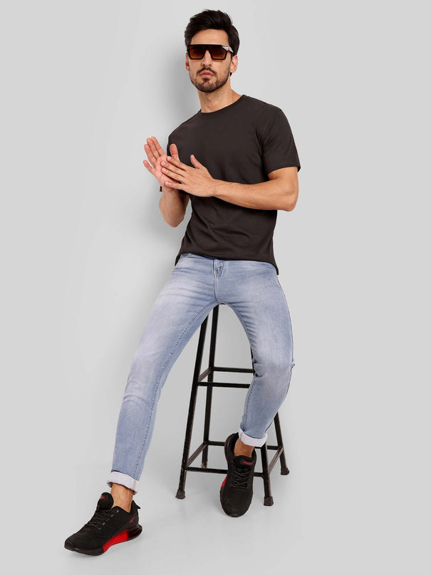 Unisex Regular Solid T-Shirt - Coffee Brown