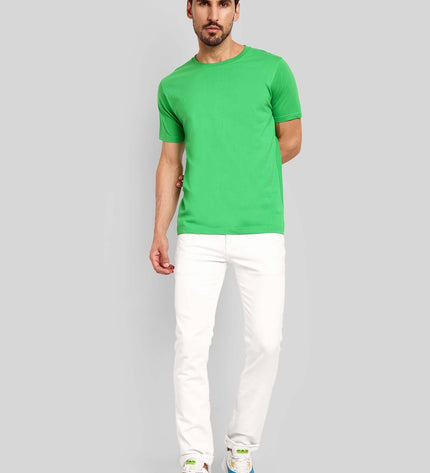 Unisex Regular Solid T-Shirt - Flag Green
