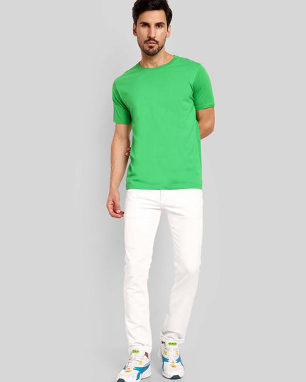 Men's Regular Solid T-Shirt - Flag Green