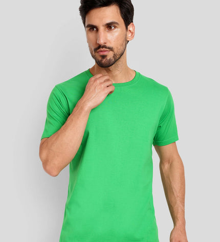 Unisex Regular Solid T-Shirt - Flag Green