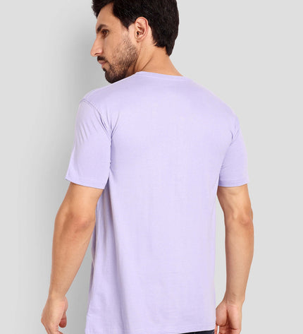 Unisex Regular Solid T-Shirt - Lavender