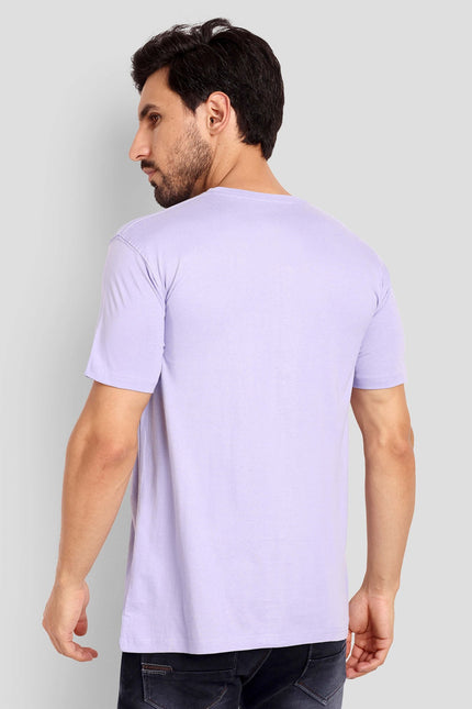 Men's Regular Solid T-Shirt - Lavender