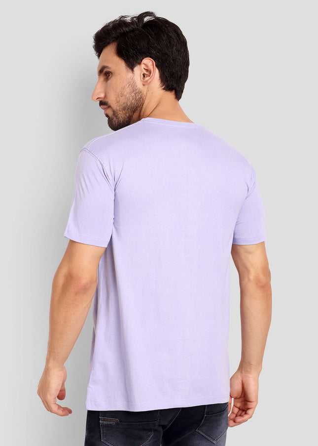 Men's Regular Solid T-Shirt - Lavender