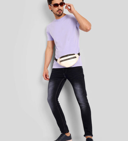 Unisex Regular Solid T-Shirt - Lavender