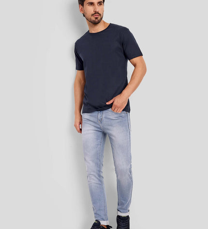 Unisex Regular Solid T-Shirt - Navy Blue