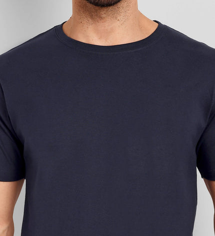 Unisex Regular Solid T-Shirt - Navy Blue