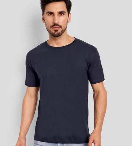 Unisex Regular Solid T-Shirt - Navy Blue
