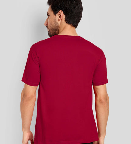 Unisex Regular Solid T-Shirt - Red