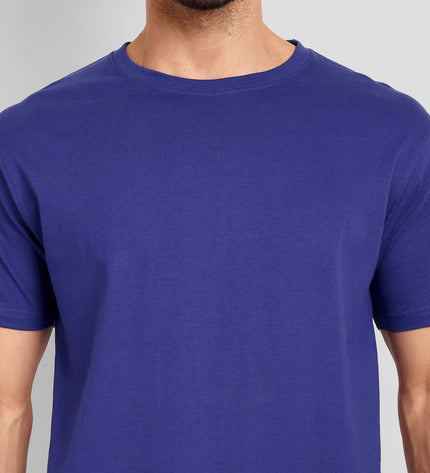 Unisex Regular Solid T-Shirt - Royal Blue
