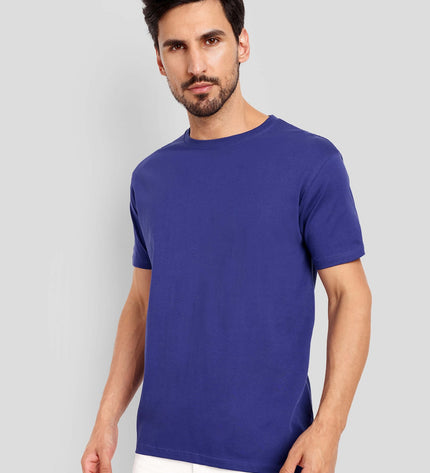 Unisex Regular Solid T-Shirt - Royal Blue