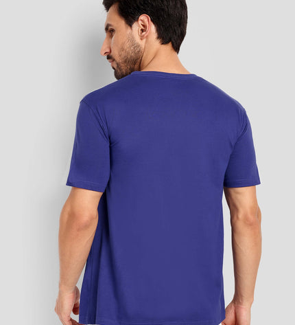 Unisex Regular Solid T-Shirt - Royal Blue