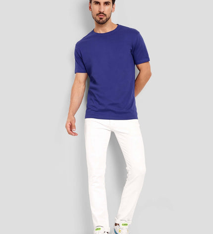 Unisex Regular Solid T-Shirt - Royal Blue