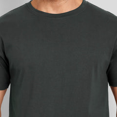 Men's Regular Solid T-Shirt - Steel Grey