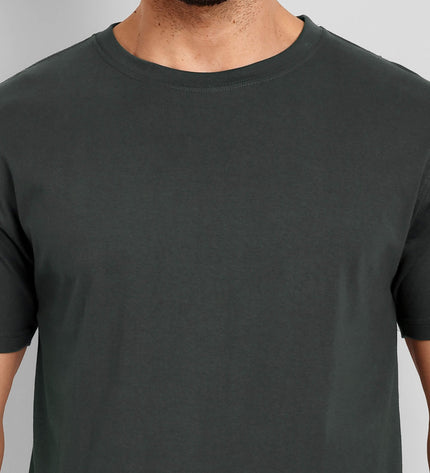 Unisex Regular Solid T-Shirt - Steel Grey