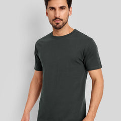 Men's Regular Solid T-Shirt - Steel Grey