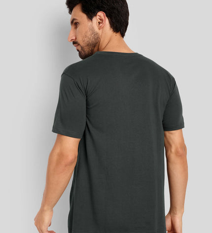 Unisex Regular Solid T-Shirt - Steel Grey