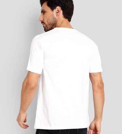 Unisex Regular Solid T-Shirt - White