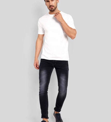 Unisex Regular Solid T-Shirt - White