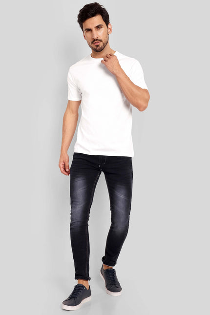 Men's Regular Solid T-Shirt - White