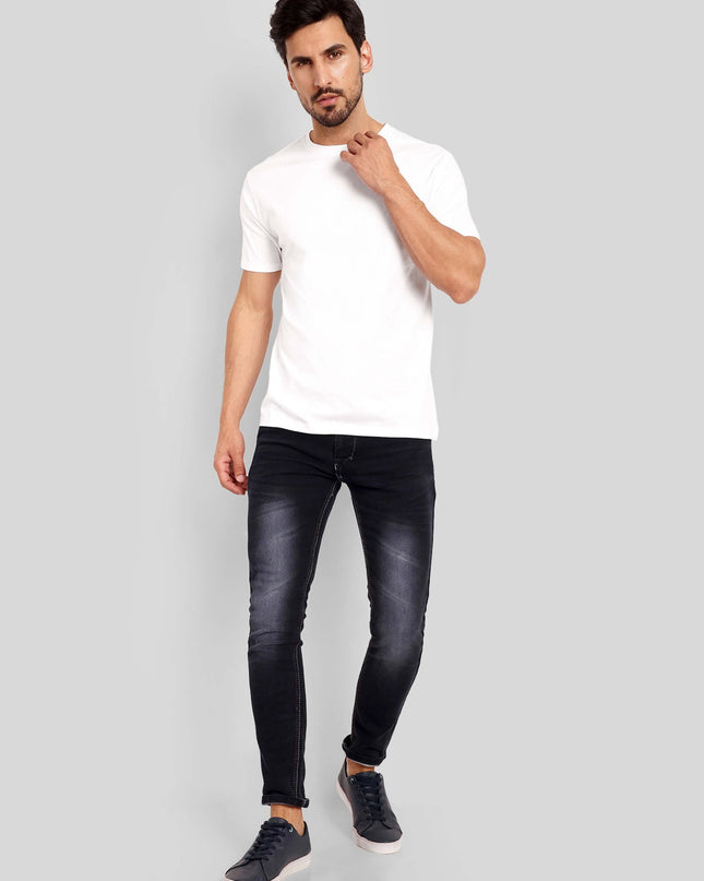Men's Regular Solid T-Shirt - White