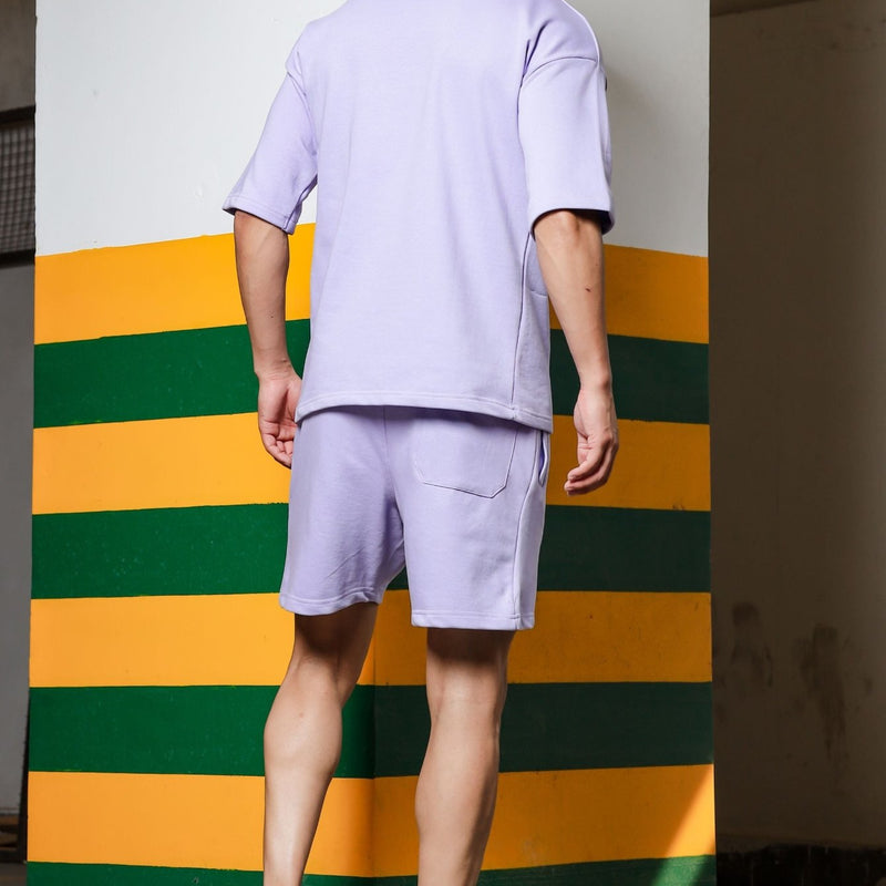 Men's Relaxed Fit Cotton T-Shirt & Shorts Co-Ords Set