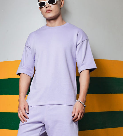 Men's Relaxed Fit Cotton T-Shirt & Shorts Co-Ords Set