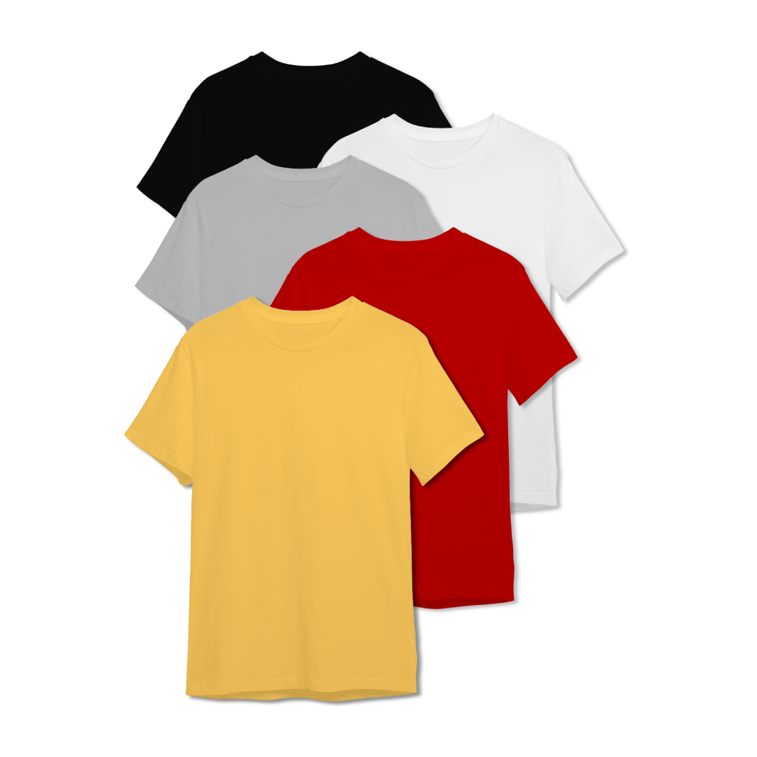 Pack of 5  BWGRY T-Shirt - Men