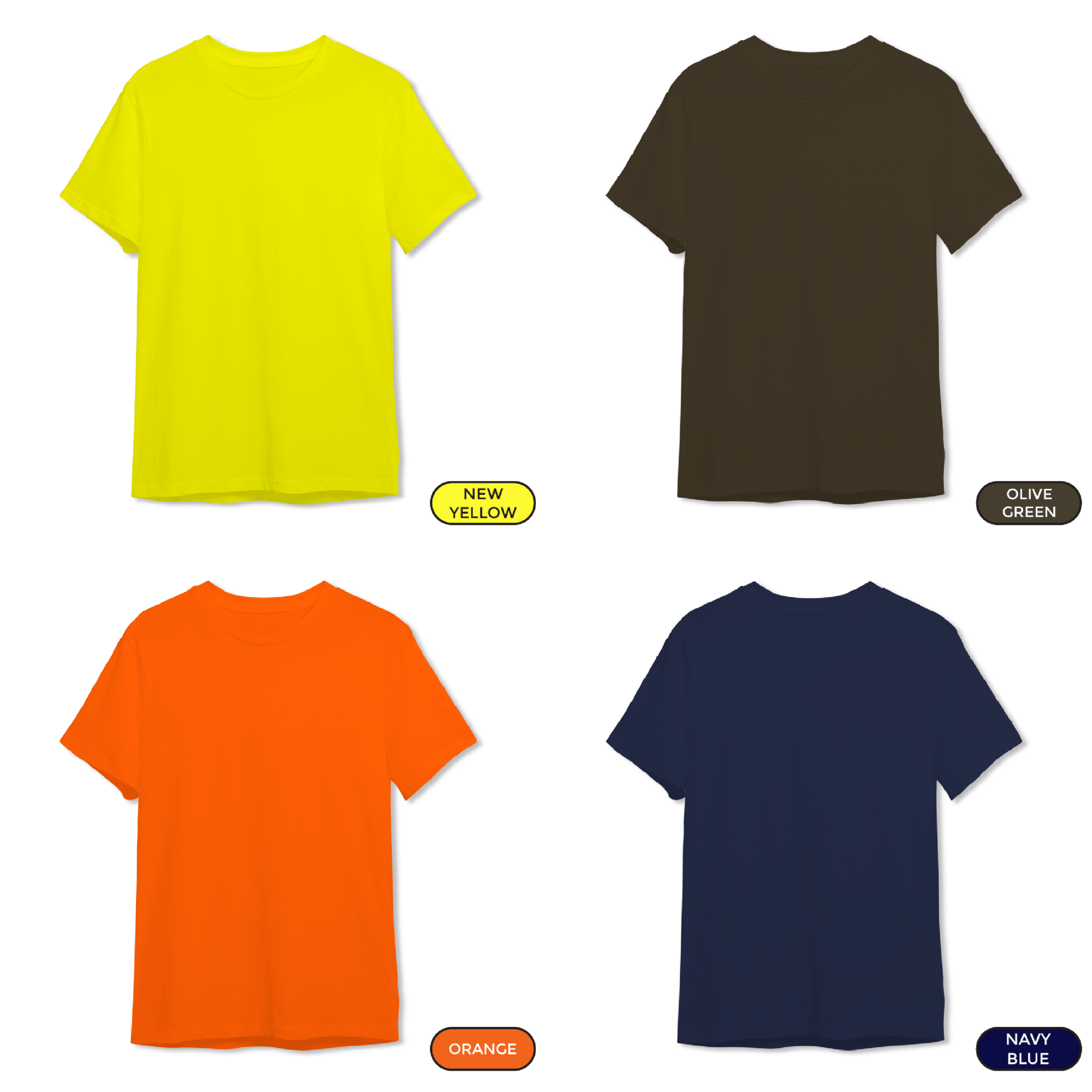 Pick Any 5 - Plain Combo Regular T-Shirt