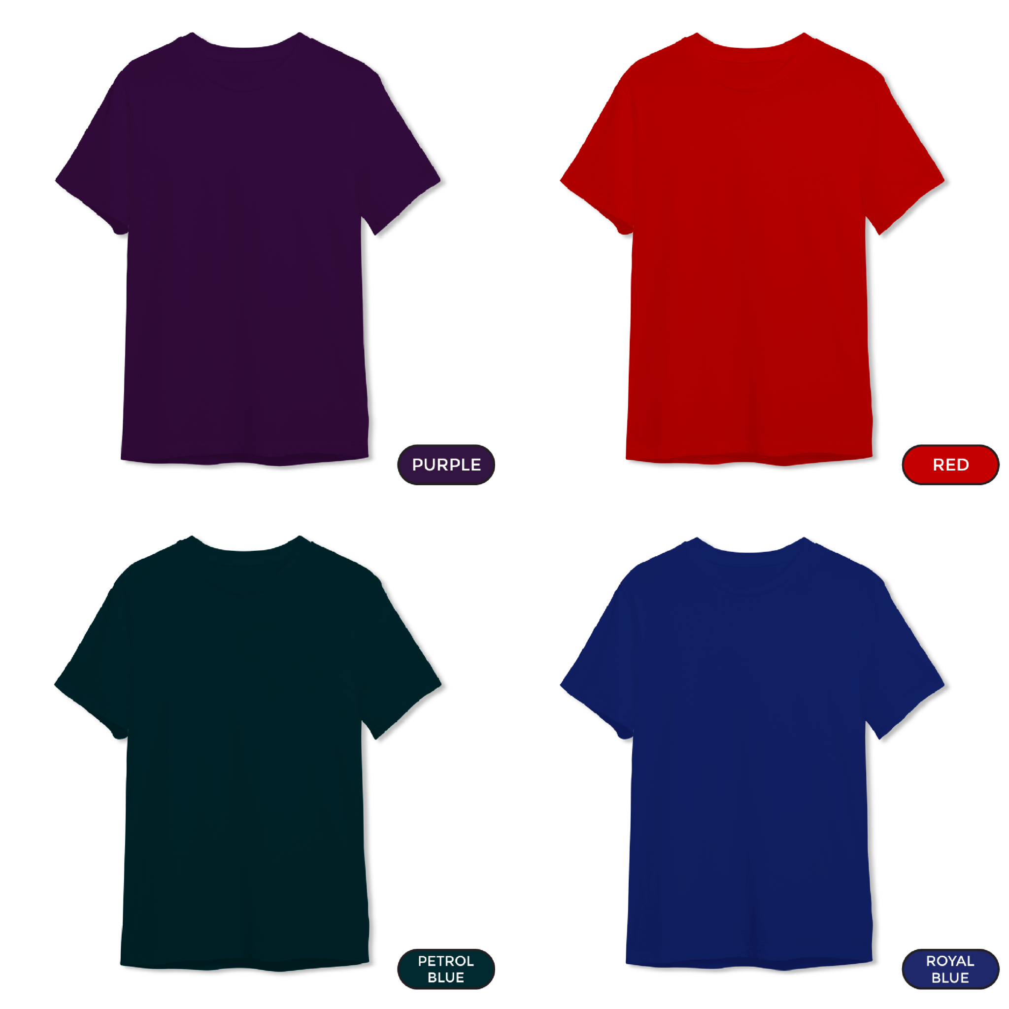 Pick Any 7 - Plain Combo Regular T-Shirt