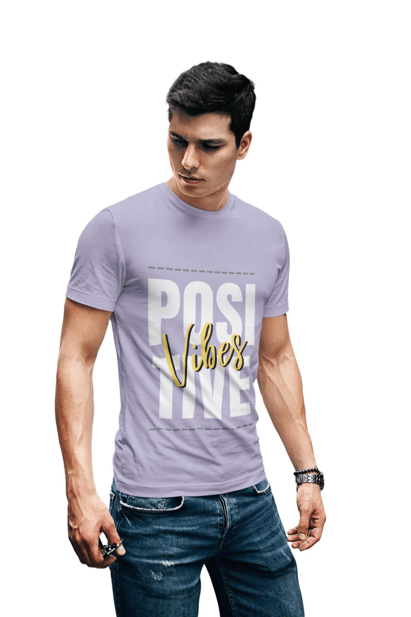 Positive Vibes Regular Men's T-Shirt - Hush and Wear
