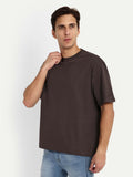 Relaxed Basic T-Shirt - 220 GSM - Brown