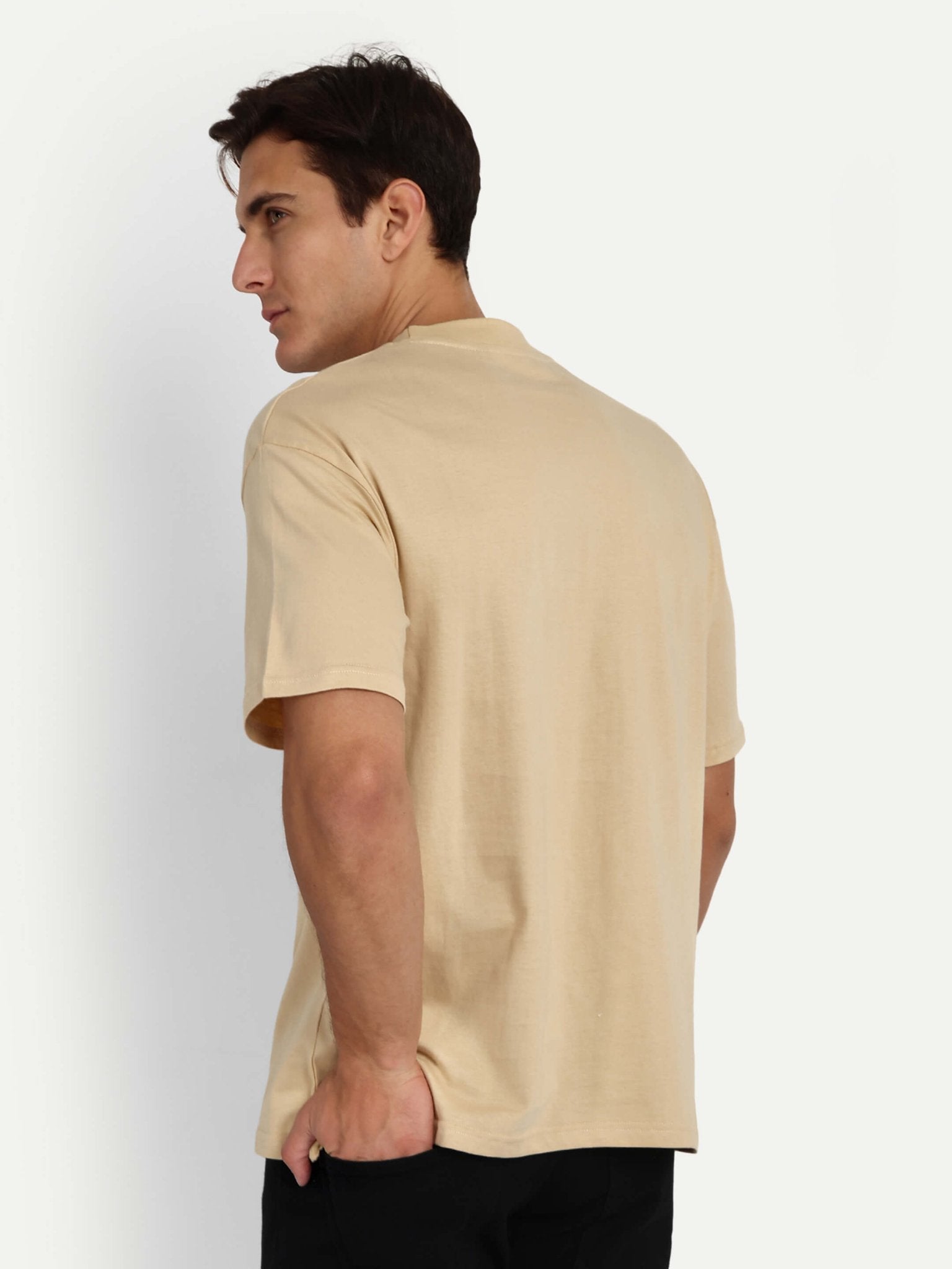 Relaxed Basic T-Shirt - Beige