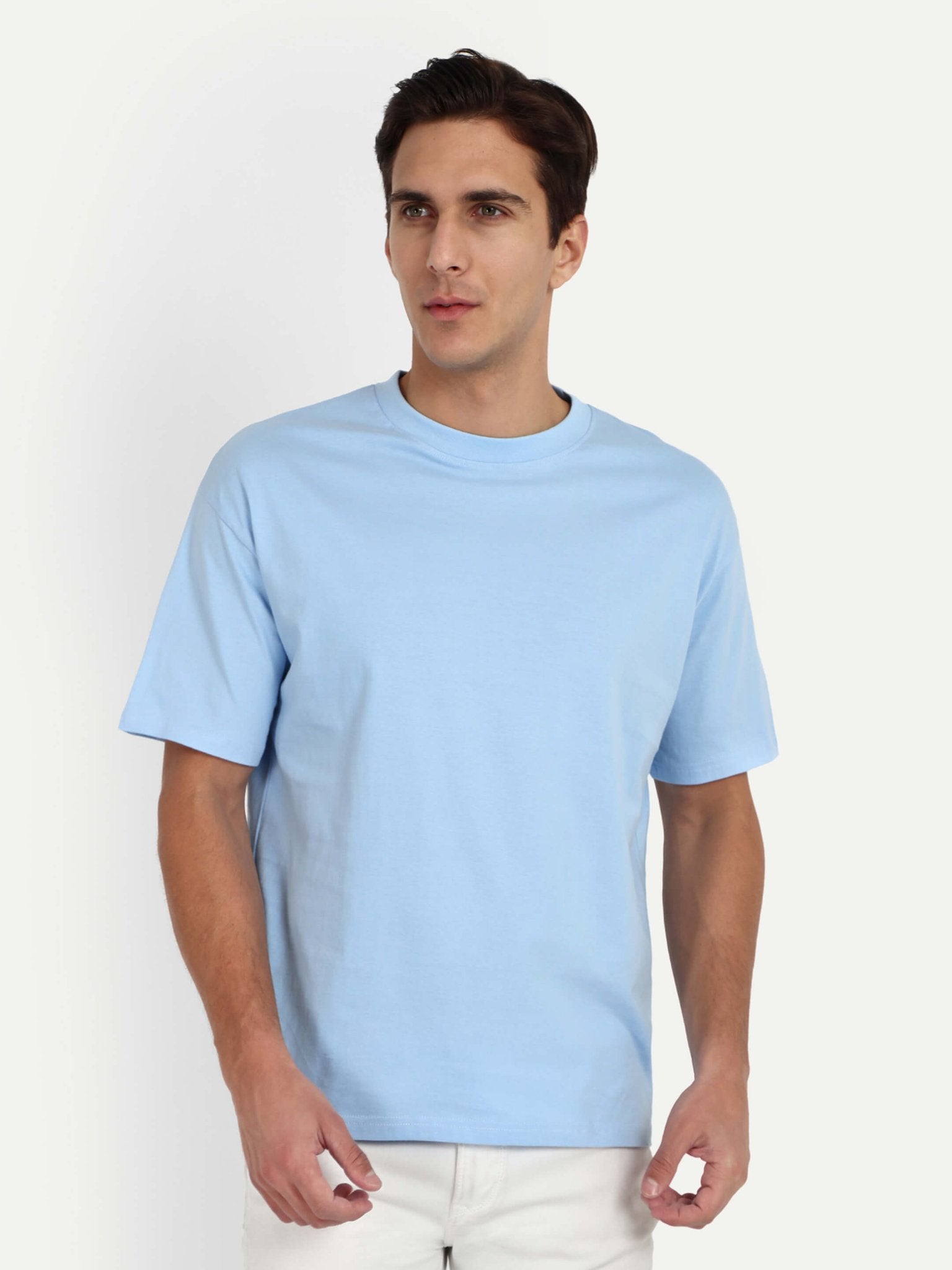 Relaxed Basic T-Shirt - Light Blue