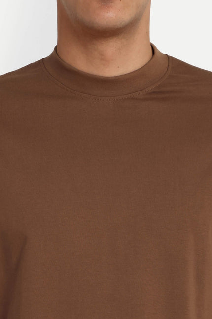 Relaxed Basic T-Shirt - Light Brown