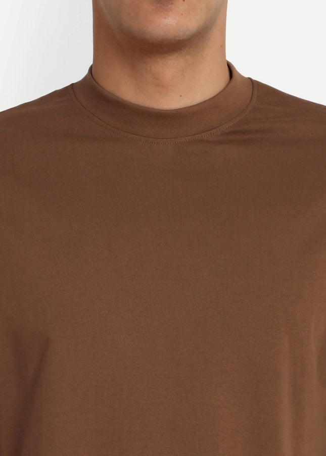 Relaxed Basic T-Shirt - Light Brown