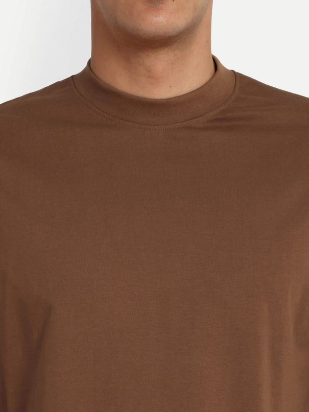 Relaxed Basic T-Shirt - Light Brown