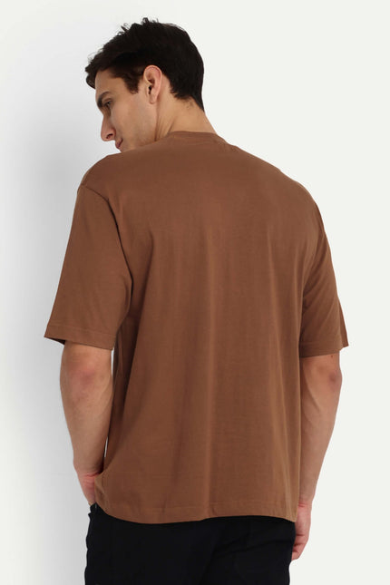 Relaxed Basic T-Shirt - Light Brown