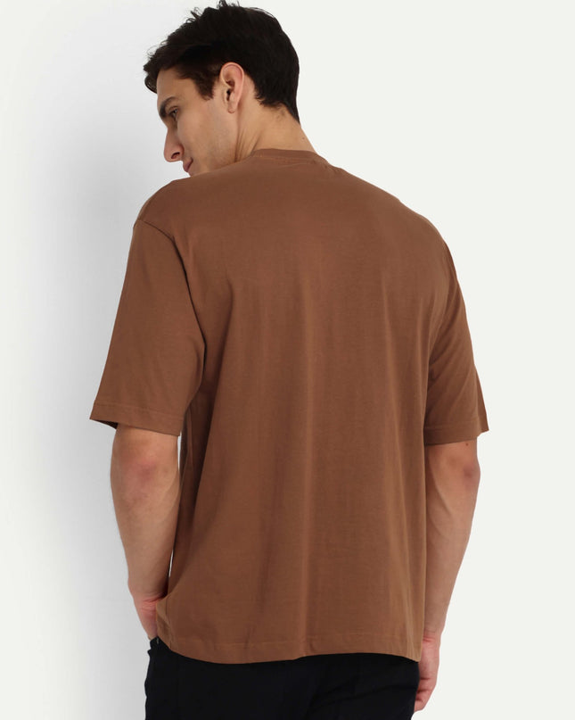 Relaxed Basic T-Shirt - Light Brown