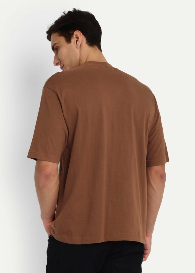 Relaxed Basic T-Shirt - Light Brown
