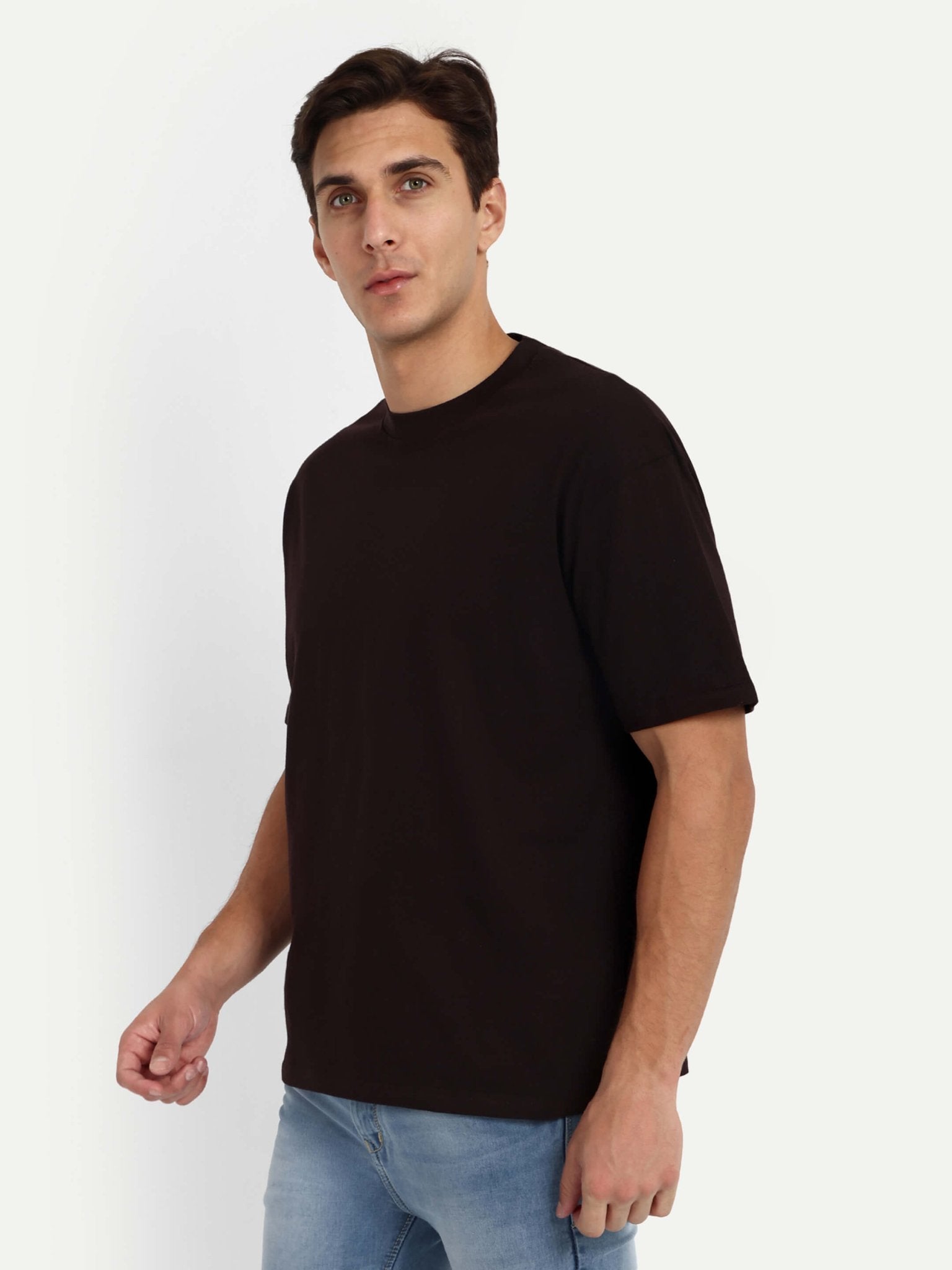 Relaxed Basic T-Shirt - Moody Maroon