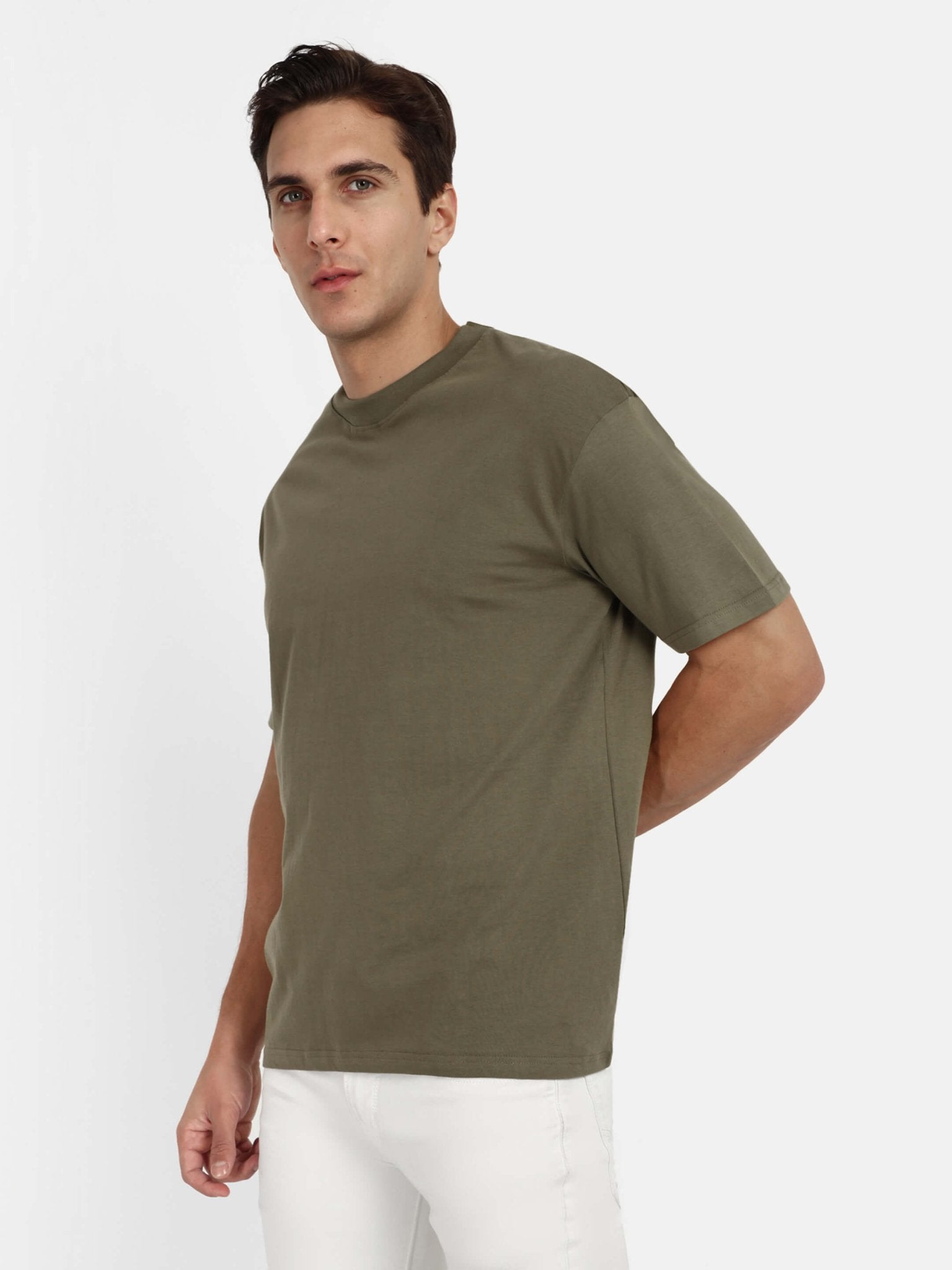 Relaxed Basic T-Shirt - Oliver Green