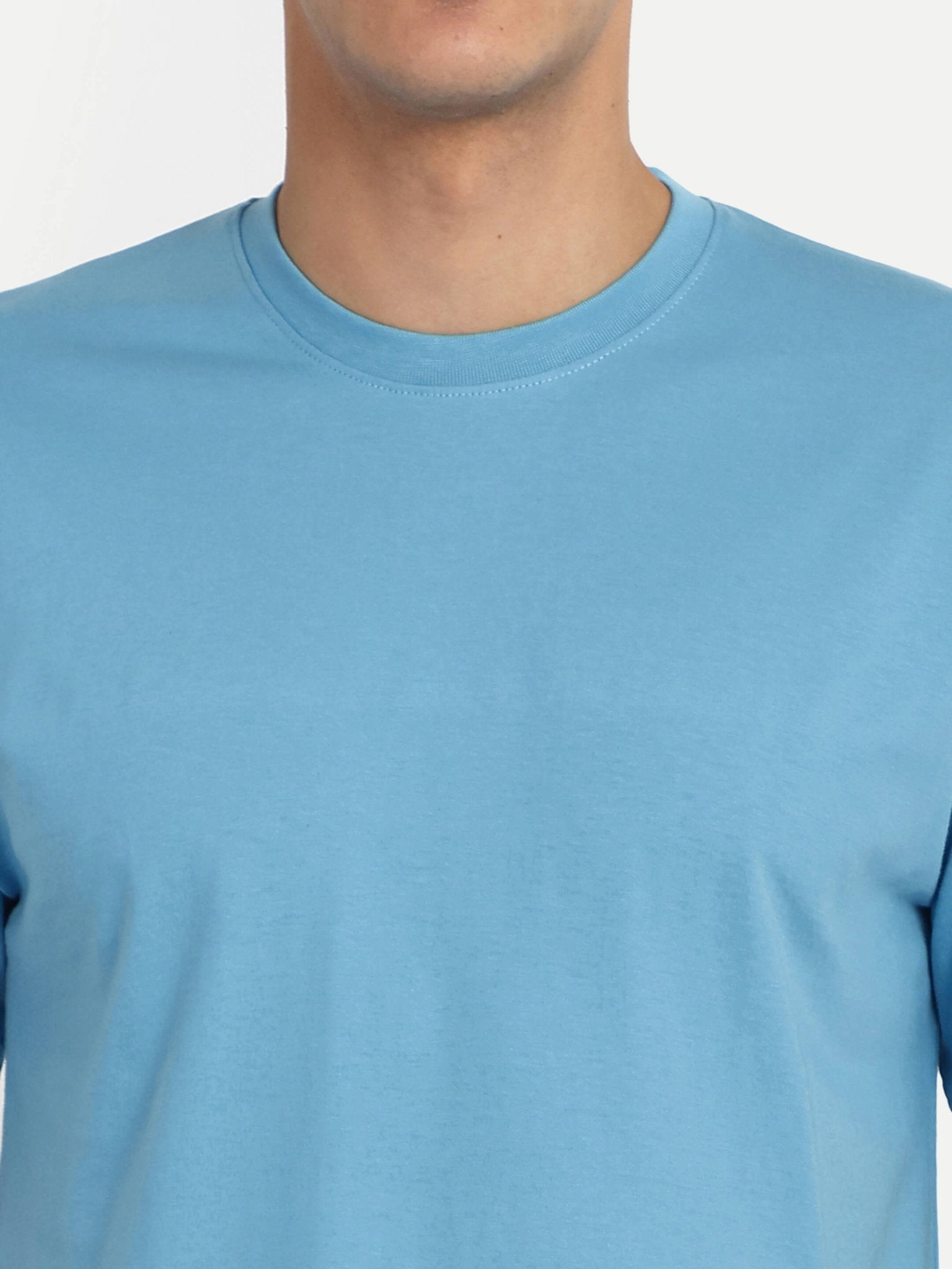 Relaxed Basic T-Shirt - Sea Blue