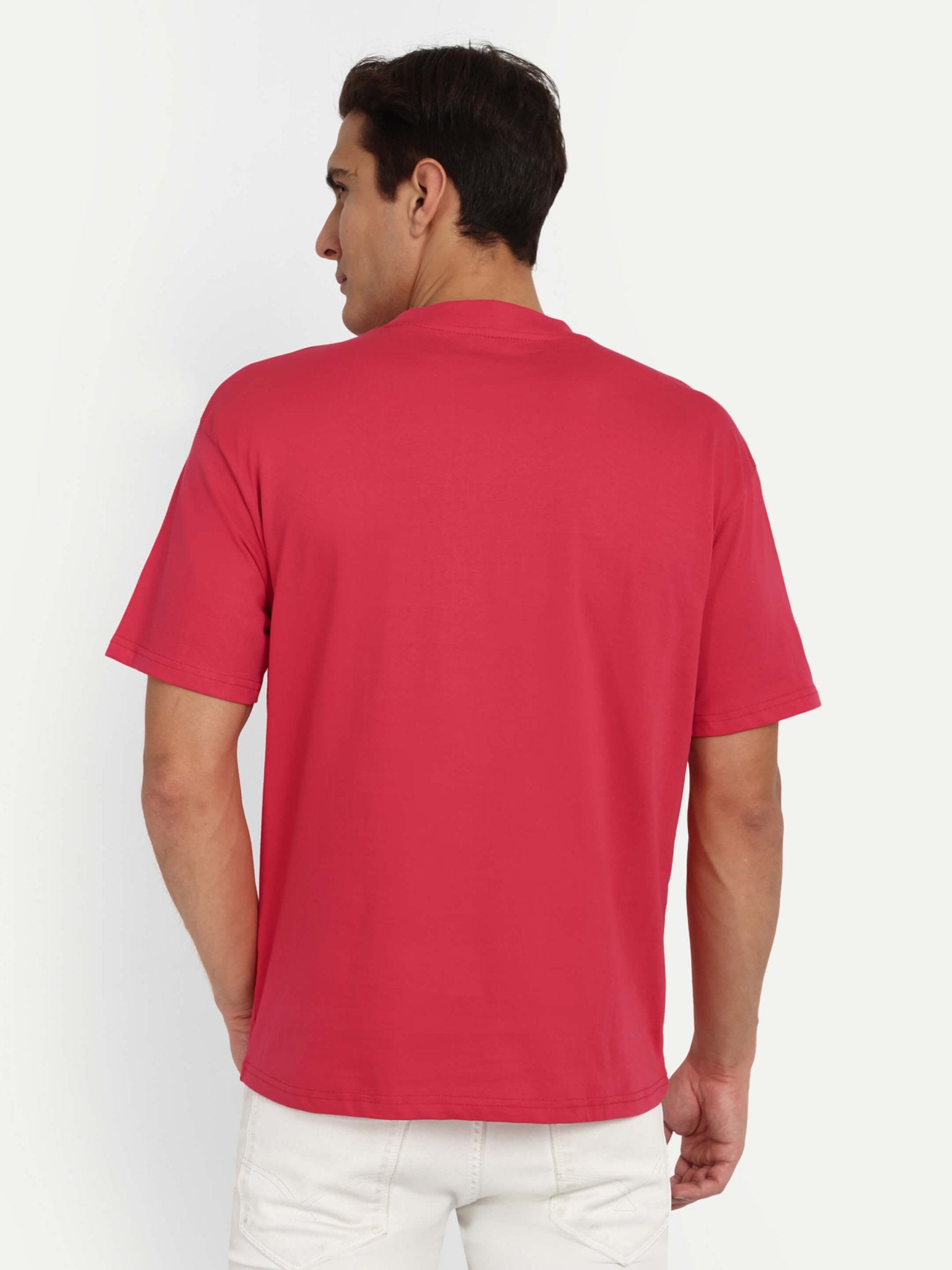 Relaxed Basic T-Shirt - Soft Red