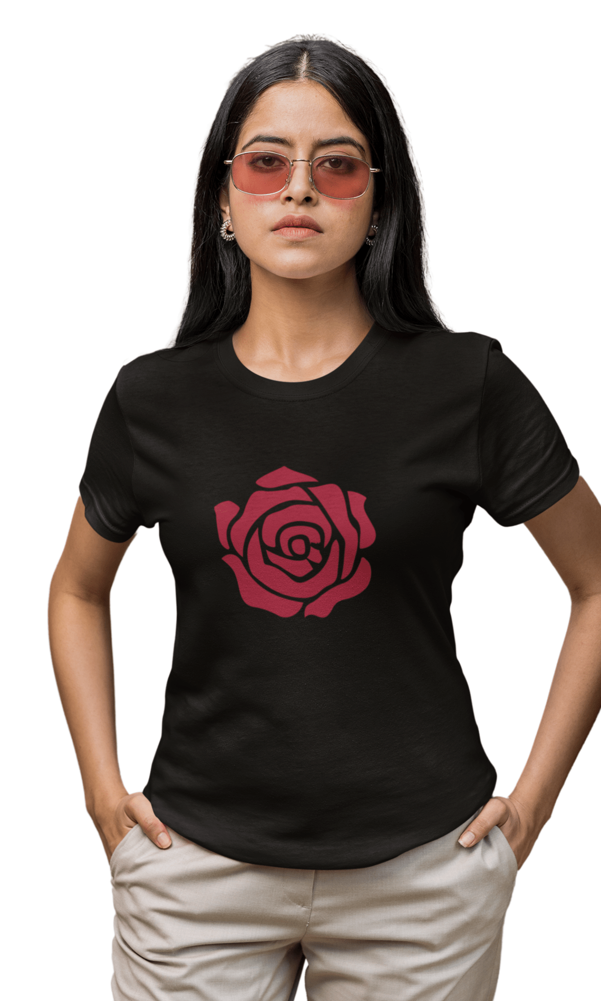 Rose Regular Women's T-Shirt - Hush and Wear