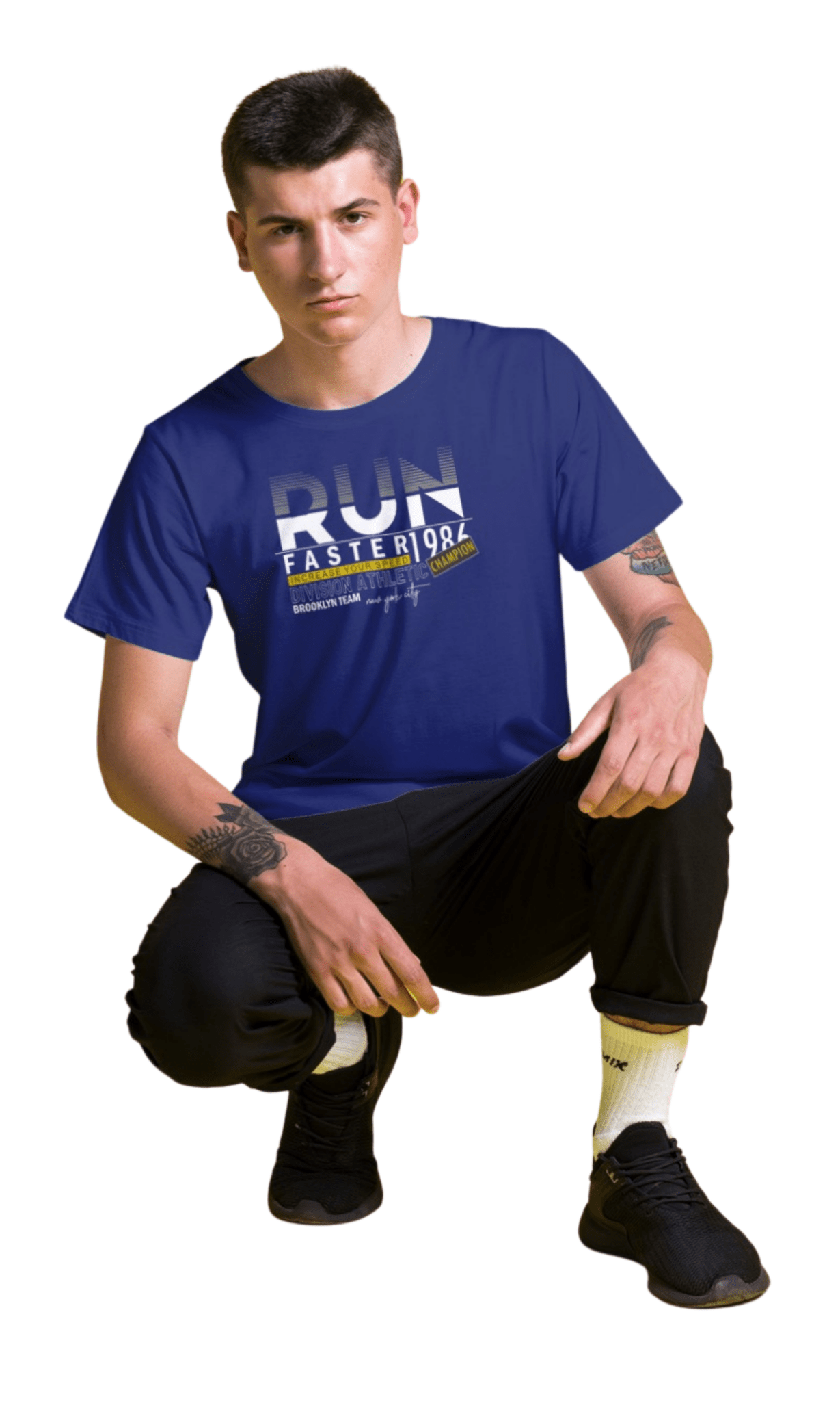 Run Faster Regular Men's T-Shirt - Hush and Wear